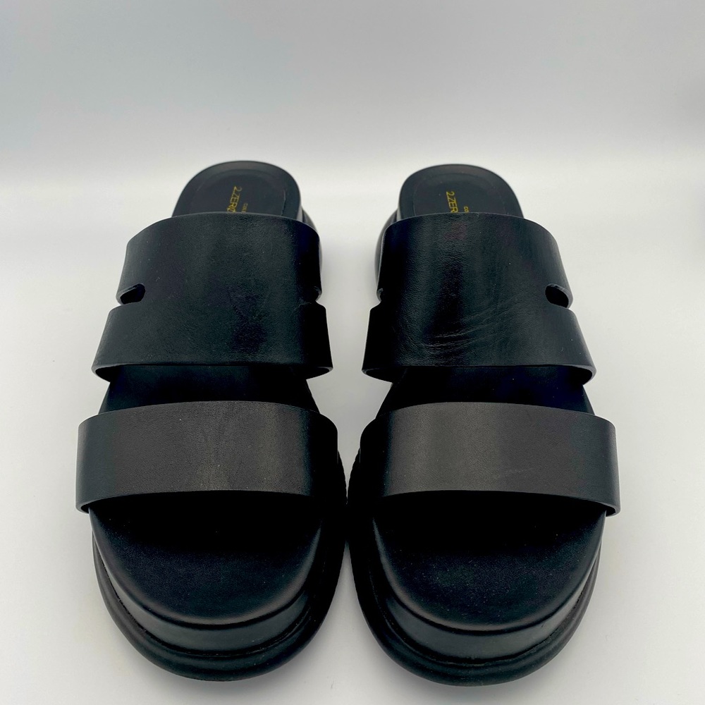 Cole Haan Leather Sandals | Size 6.5 | Comfy & Stylish – Gently Worn Black-wedge